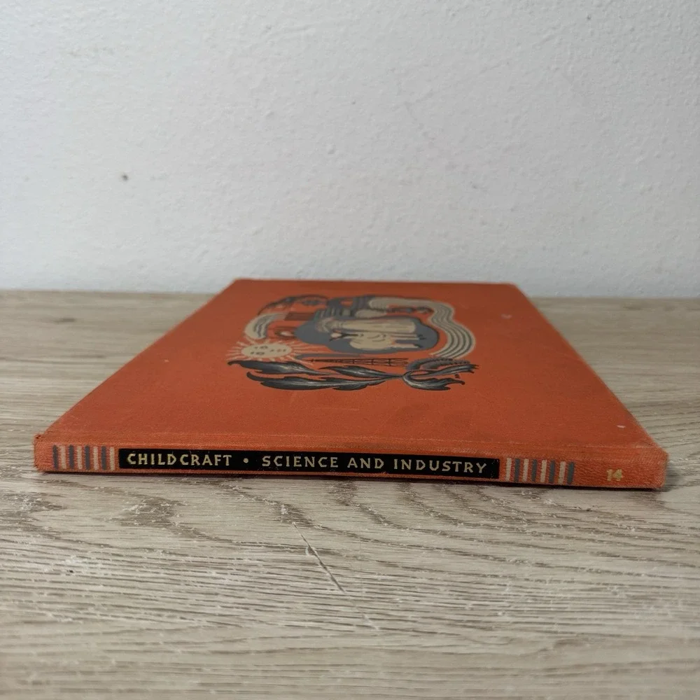 1939 Childcraft Volume 14: Science and Industry; Large‎ Illustrated HC, Vintage